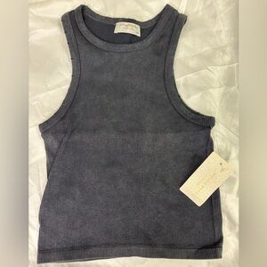 NWT Altar'd State Black Seamless Ribbed Tank Top - S/M